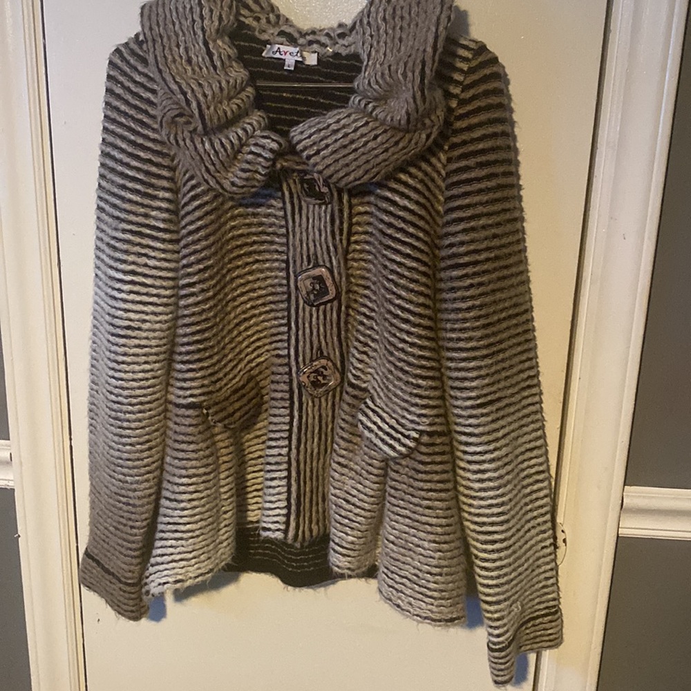 Gray Soft Light Weight Jacket - Sweater - image 6